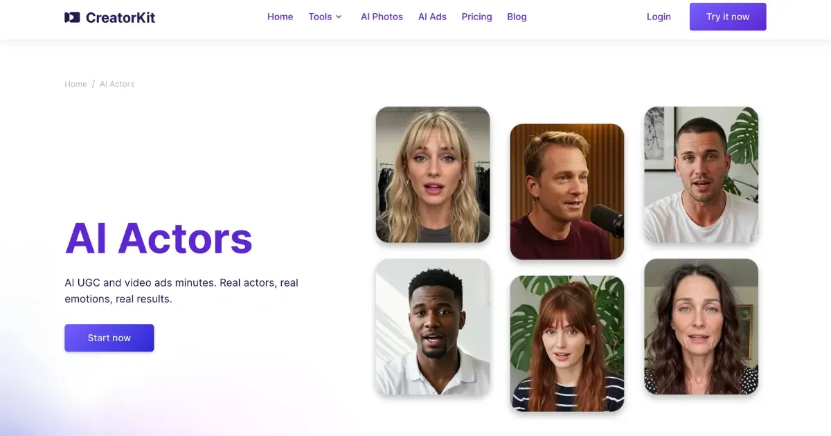 creatorkit best ai generated ugc ad tool