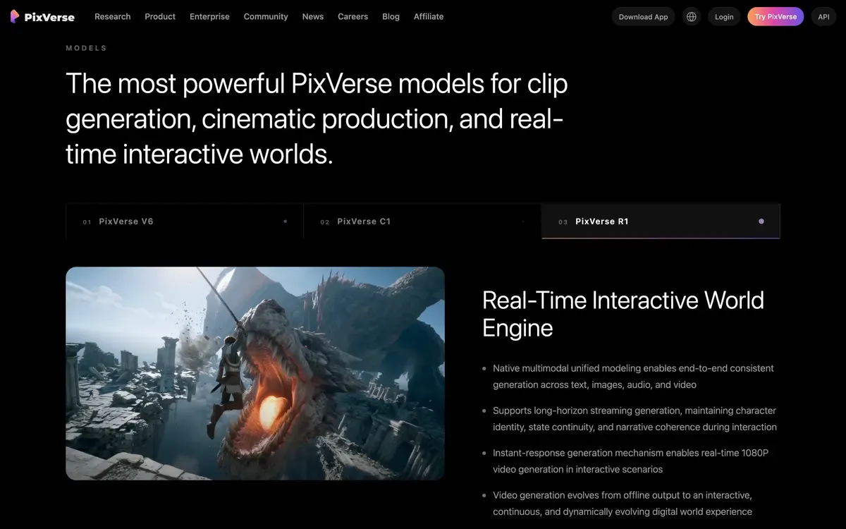 PixVerse AI video generator with effects and templates, a Sora alternative tested in 2026