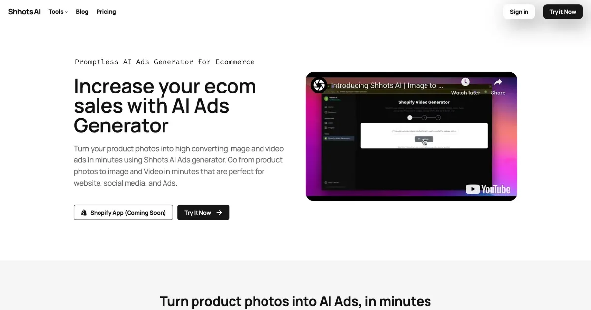 shhots ai image to video generator